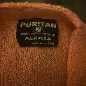 Puritan Peach Alpaca Knit Sweater
